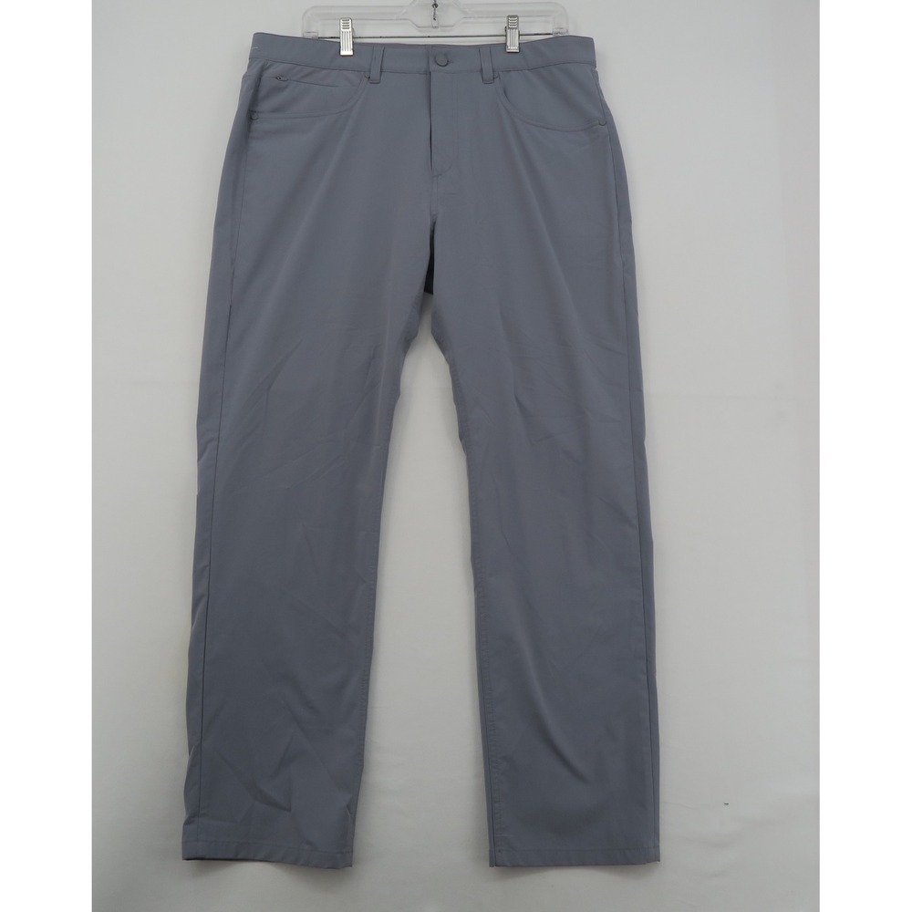 Fair Harbor Men Grey Recycled Polyester Performance Pants‎ W34 L30 V103413